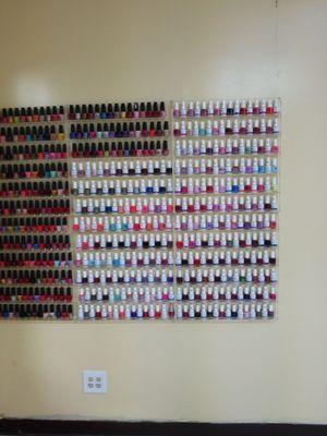 Another wall of gel/regular polish