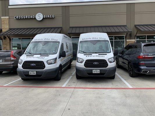 Why not park your vans at street view and not in front of your store where customers can park. #dumb