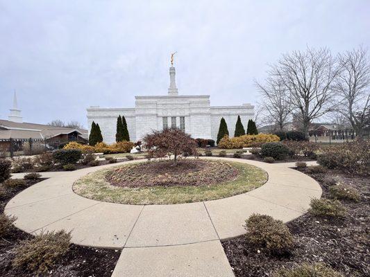 Nashville, Tennessee, Temple of the Church of Jesus Christ of Latter-day Saints back of the temple with Gardens