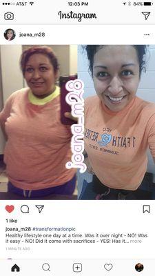 Joana's fitness journey!