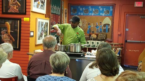 Chef Ahmed's cooking class