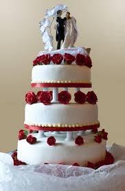 3 Layer Fresh Cream Wedding Cake