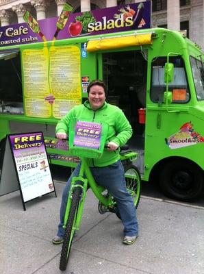 Kim, manager of the Healthy Cafe Food Truck