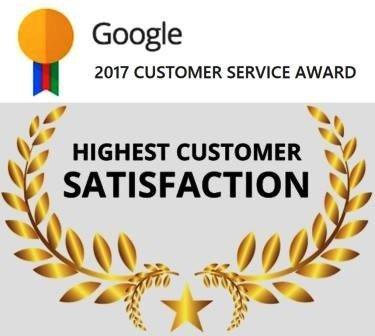 Google's Highest Award for Customer Satisfaction!