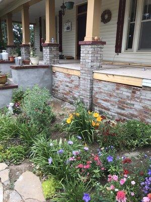 Curb appeal, historical home. Brick German Smear