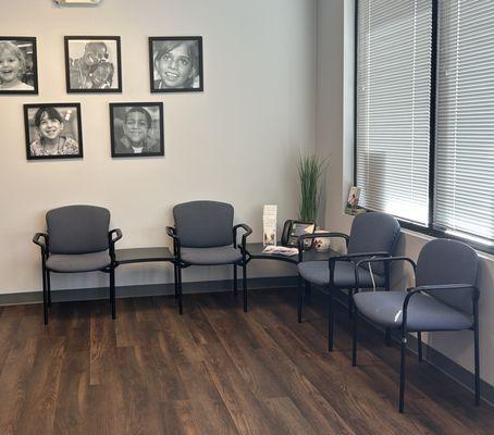 Waiting area with coffee station