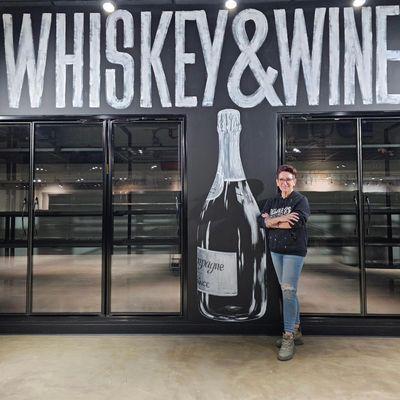 Discover Whiskey + Wine Brighton - with art by ChalkBOS