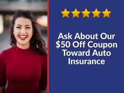 $50 coupon toward your auto insurance