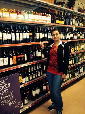 Wide selection of wine