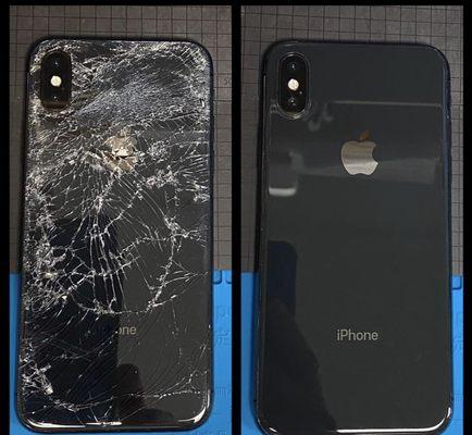 iPhone XS Max back glass Replaced