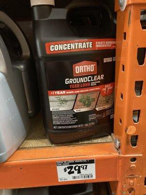 This is great stuff for killing weeds. It basically sanitizes the soil and nothing grows there for a year.