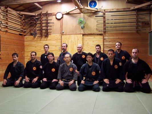 Shihan Allie, training with one of two Ninja Masters in the world, in Japan. He has traveled and trained in Japan 17 times and lived there.