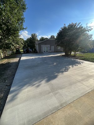 New broom driveway