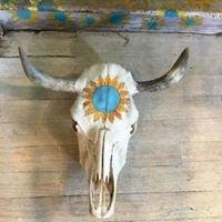 Beautiful skull painted by Taos local!