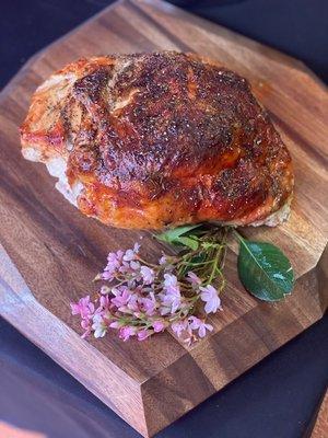 Turkey breast roasted in house for our sandwiches on our  freshly  baked  bread