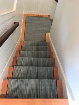 Nourison stair runner installed by Paramount