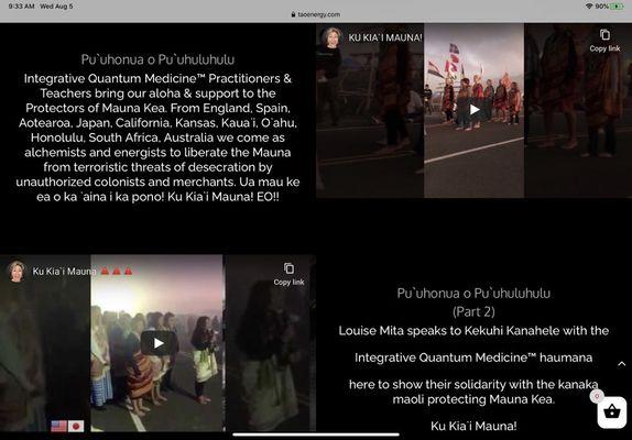 Videos at Mauna Kea on my website