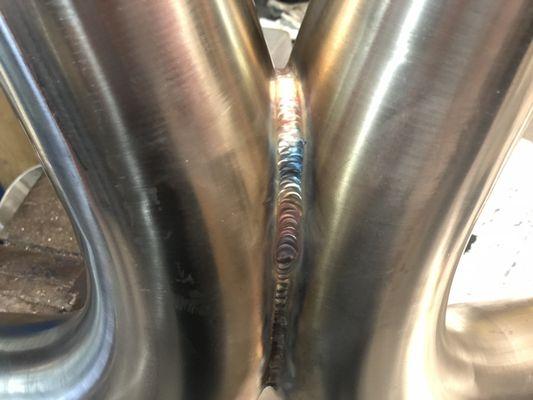 Weave welding on our McLaren exhaust