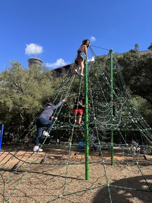 The climbing area