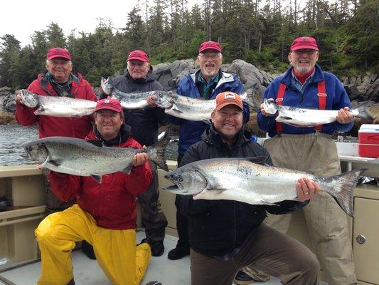 King Salmon and Happy Fishers