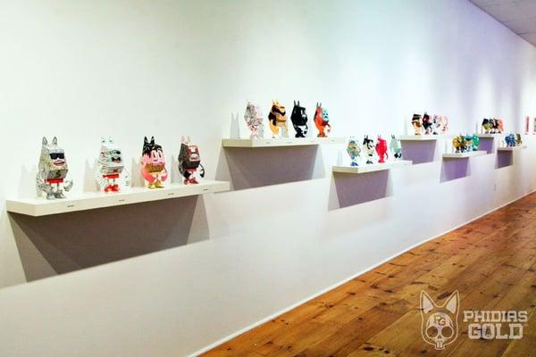 Phidias Gold Paper Toy Show at The LAP Gallery