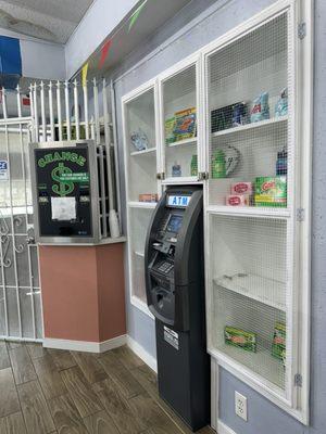 Laundry supplies, ATM, Coin Changer