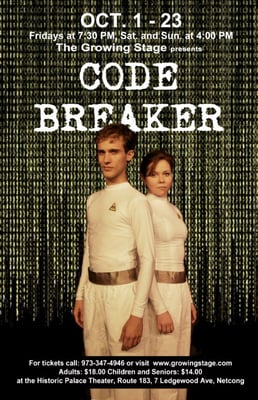 Come see our Season Opener: The Code Breaker