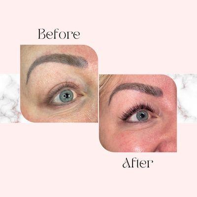 Lash lift and tint