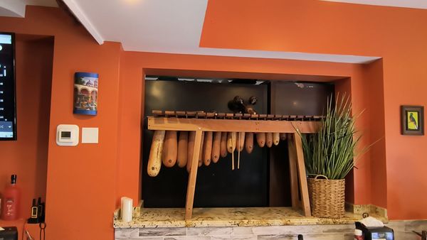 Display of marimba, Guatemala's national music instrument