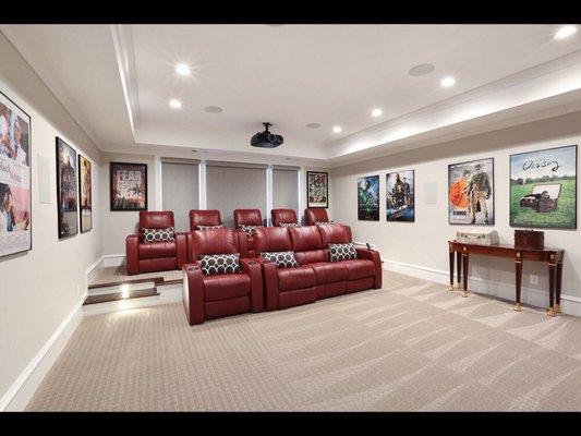 Theatre Room in Red!!