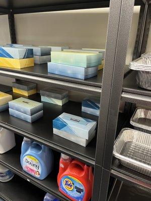 Laundry detergent, and tissue papers