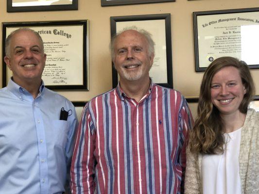 Our agents! (From right to left) Bob Kustra, Jack Kustra, and Delaney Cole