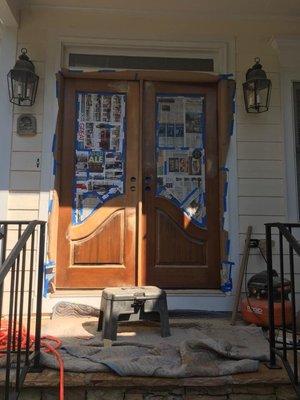 Give your house a new look with a freshly refinished front door! Contact Atlanta Front Door for a free over the phone quote today!