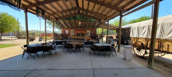 Beautiful shaded space for lunch