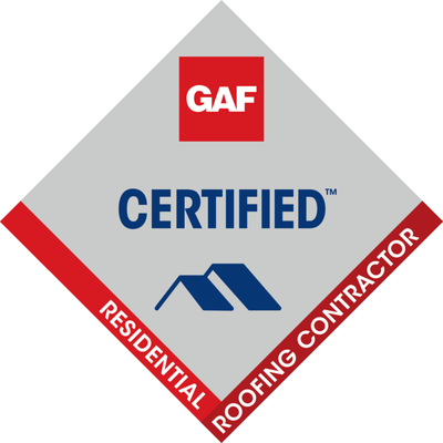 Certified GAF Installer allows us to warranty your roof up to 50 years!