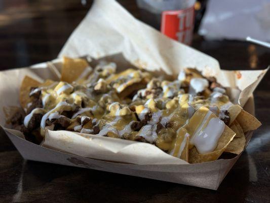 Steak nachos