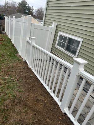 Additional white fence