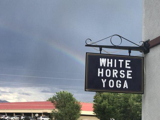 White Horse Yoga at the end of the rainbow!