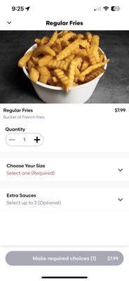 This is how the fries looked in the ad...