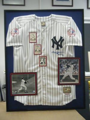 The New York Yankees jersey is cool but looked kind of empty-lots of white with blue stripes...