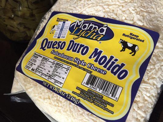 Recommended by cashier as a substitution for cotija cheese (which was not in stock)