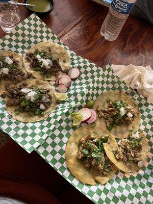 Carne Asada Tacos & Pollo Asado Tacos