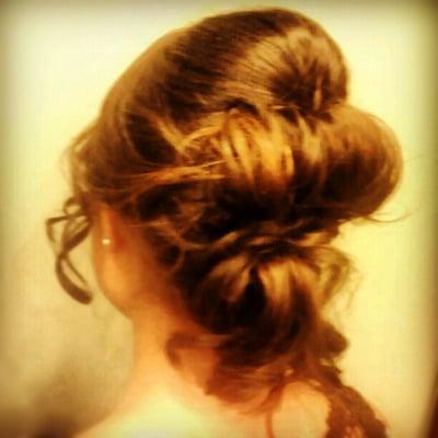 Updo for formal evening.