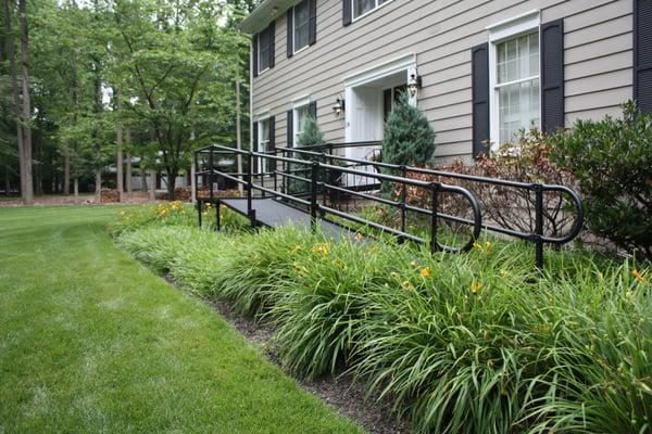 Custom powder coated ramps to accent any home