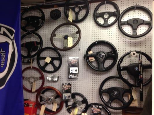 Period correct new and used steering wheels