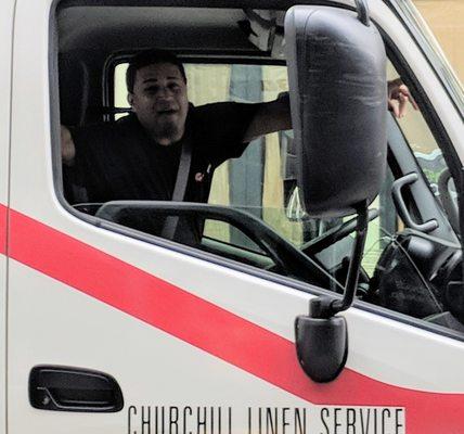 This lovely chap thought it was fine to use his 20-ton vehicle as a weapon against a cyclist.