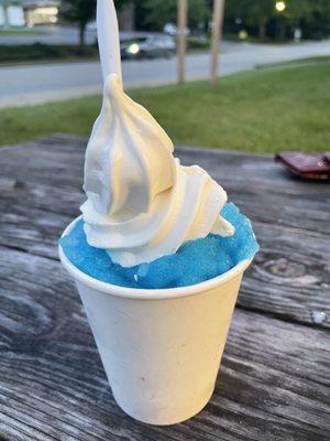 Blue raspberry sno cream