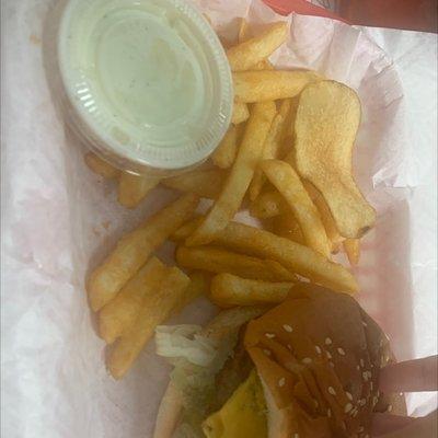 Burger and Fries