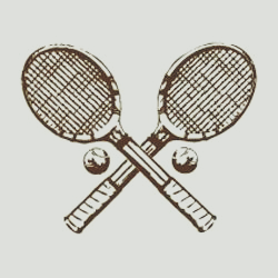 The vintage crossed tennis racquets logo that have donned the famous EJL club ties for decades