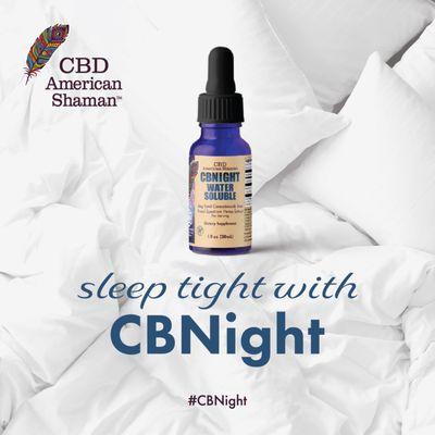 CBNight water soluble helps you fall asleep faster and stay asleep longer.